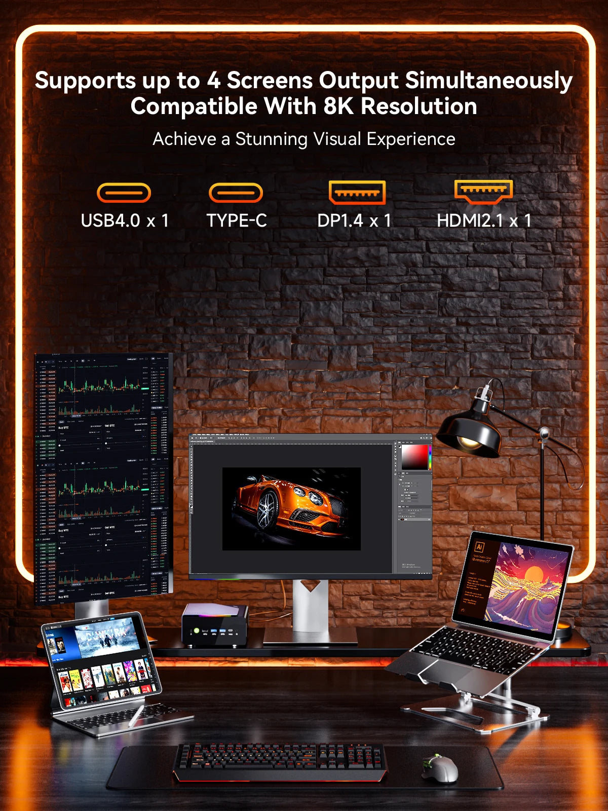 GMKtec K12 Mini PC AMD Ryzen™ 7 H 255 Dual DDR5 5600MT/s 3*SSD PCIe4.0 WiFi 6 BT 5.2 Dual 2.5G LAN OCulink Desktop Computer - WinSupport Tech