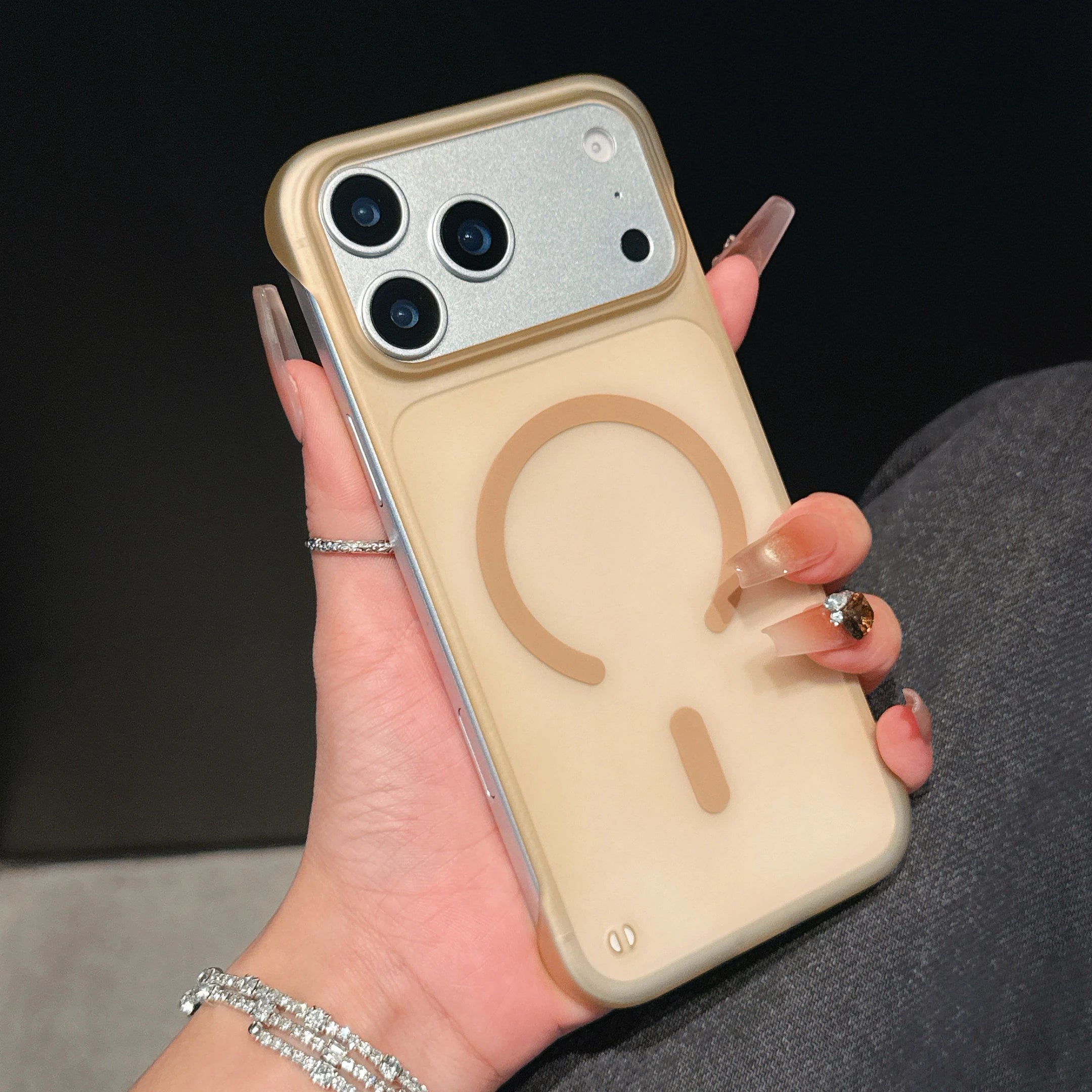 Ultra Thin Frameless Phone Case For iPhone 17 Pro Max Air 14 15 Plus 11 13 12 16 Pro For Magsefa Magnetic Matte Protection Cover