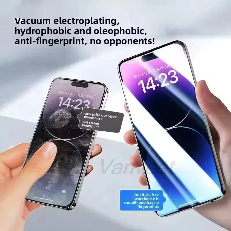 1-5PCS HD Oleophobic Coating Dust Free Easy Installation Screen Protector For iPhone 17 Pro Max 17 17 Pro  Air Tempered Glass