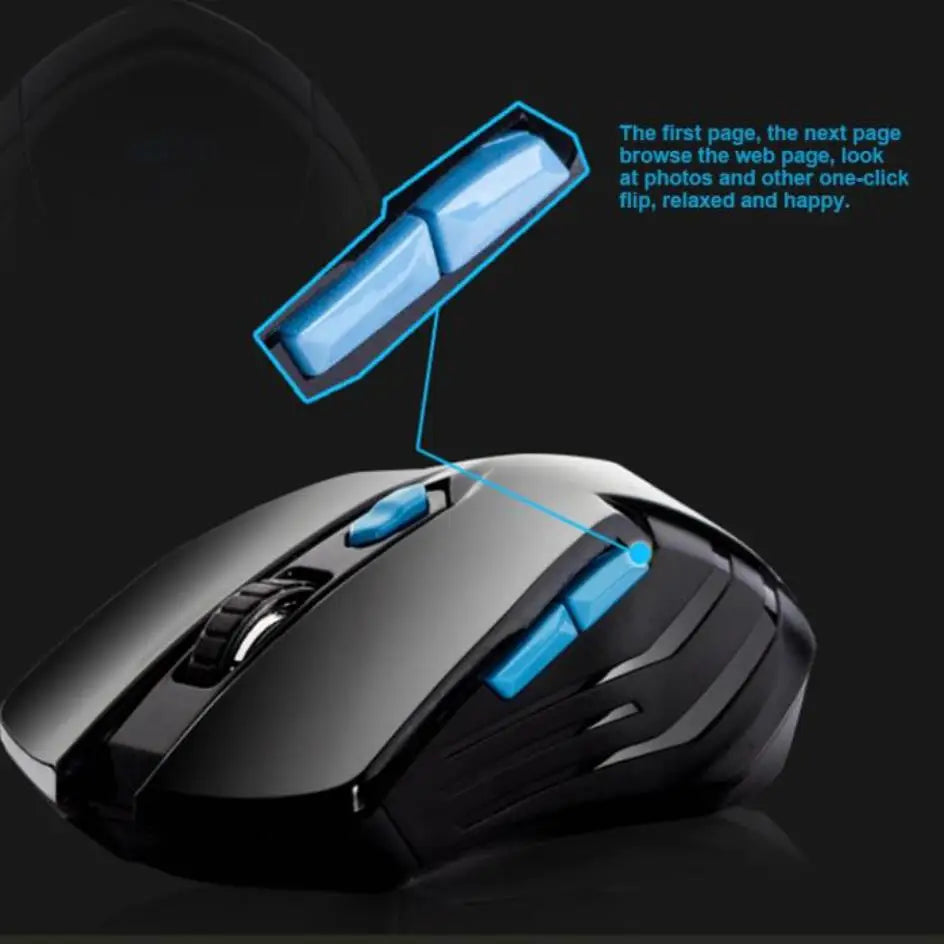 Keyboard Mouse Combos Waterproof Multimedia 2.4GHz Wireless Gaming Keyboard USB Cordless Mous NK-Shopping