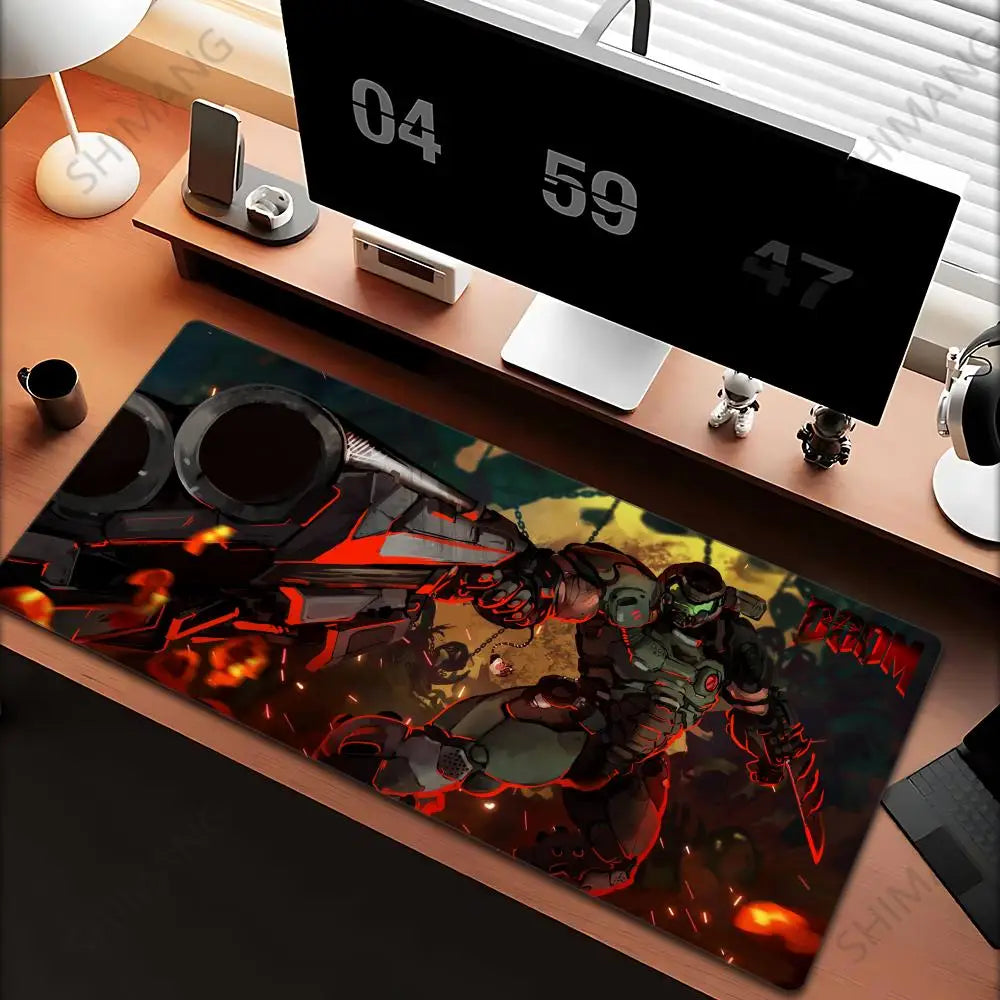 Gaming D-Dooms E-Eternals Mousepad 30x80cm Antislip Rubber Base MouseMat Gamer XXL Mause Carpet PC Thicken Table Pad for E-sport