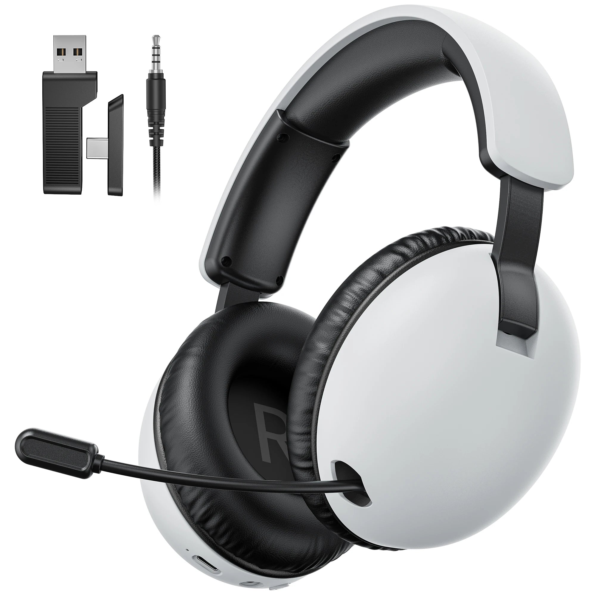 Acincai BL500 Wireless Gaming Headset with Mic for PS5,PS4,PC,Bluetooth Gaming Headphones and microphone