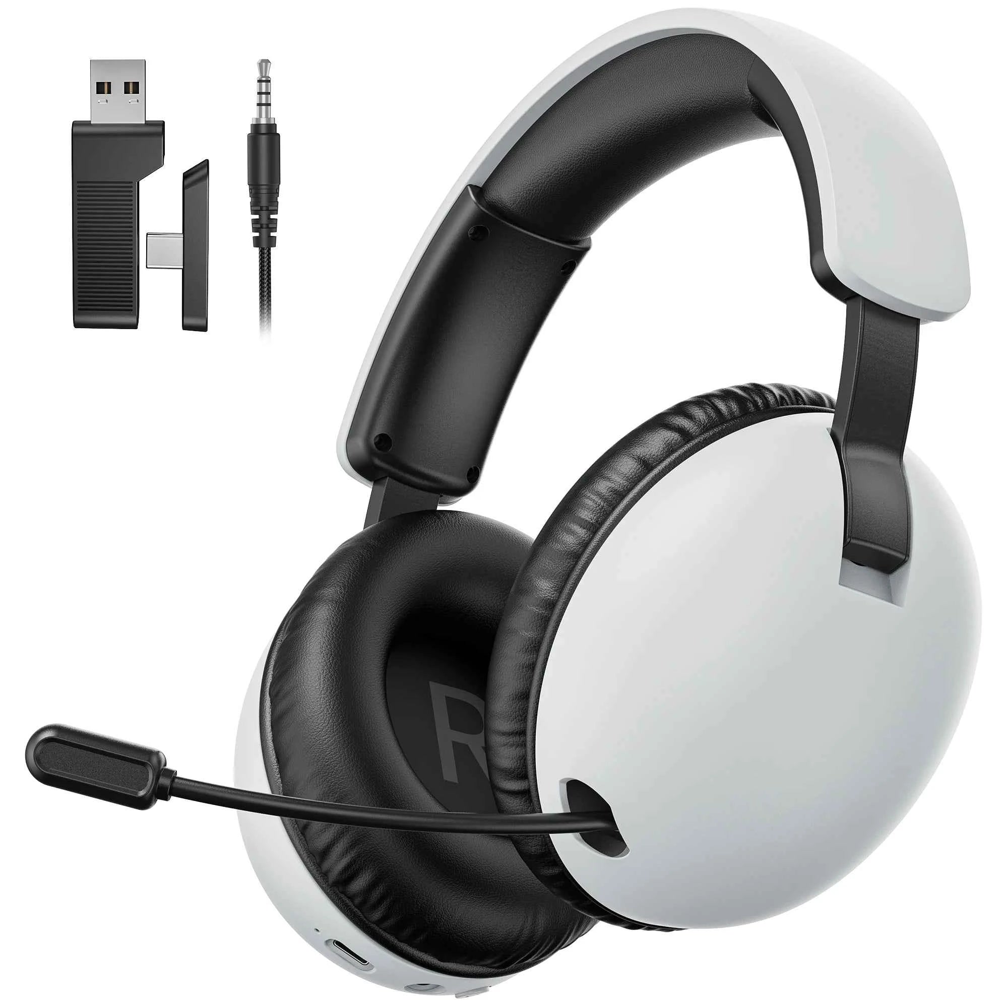 Acincai BL500 Wireless Gaming Headset with Mic for PS5,PS4,PC,Bluetooth Gaming Headphones and microphone