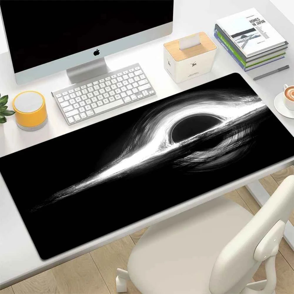 Space Earth Starry Sky Mouse Pad Gamer Pc Gaming Accessories Rubber Mat XXL Space Deskmat Keyboard Cabinet Mause Laptops Mats