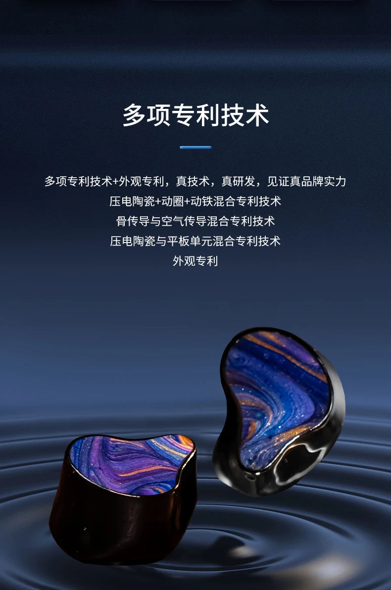 GEEKFLY VITAS 2BA+2PZT+Planar+DD HIFI TWS Bone Conduction Bluetooth Wireless Gaming Music Earbuds Earphone with Audio DAC AMP
