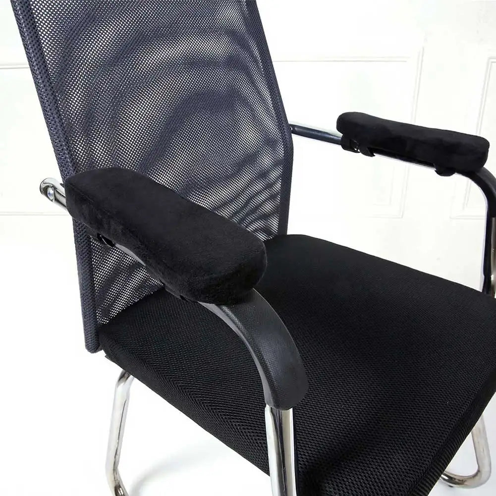 2 Pcs Office Chair Arm Pads,Soft PU Sponge Arm Rest for Desk Chair Gaming Chair,Arm Rest Cover Elbow Support,Removable Cleaning