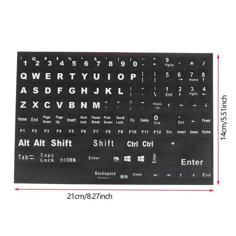 English Full Keyboard Frosted Stickers For Notebook Laptop Computer PC
