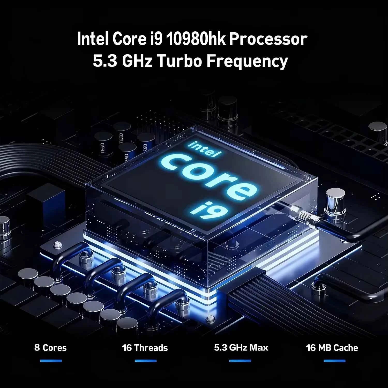 Core i9-10980HK Laptop 16GB RAM 1TB/2TB SSD Backlit Keyboard Fingerprint Unlocking Function Gaming and Business Dual Use Laptop