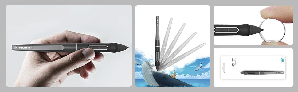 HUION PW507 Battery-Free Stylus for Huion Kamvas PRO 12(GT-116)/PRO 13(GT-133) / Pro 16(GT-156),Kamvas 16(GS1561)/20(GS1901)