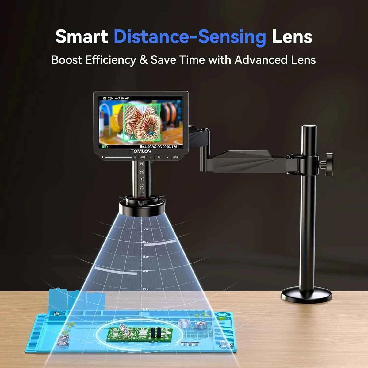 TOMLOV 4K Digital Microscope Autofocus 2000X 8
