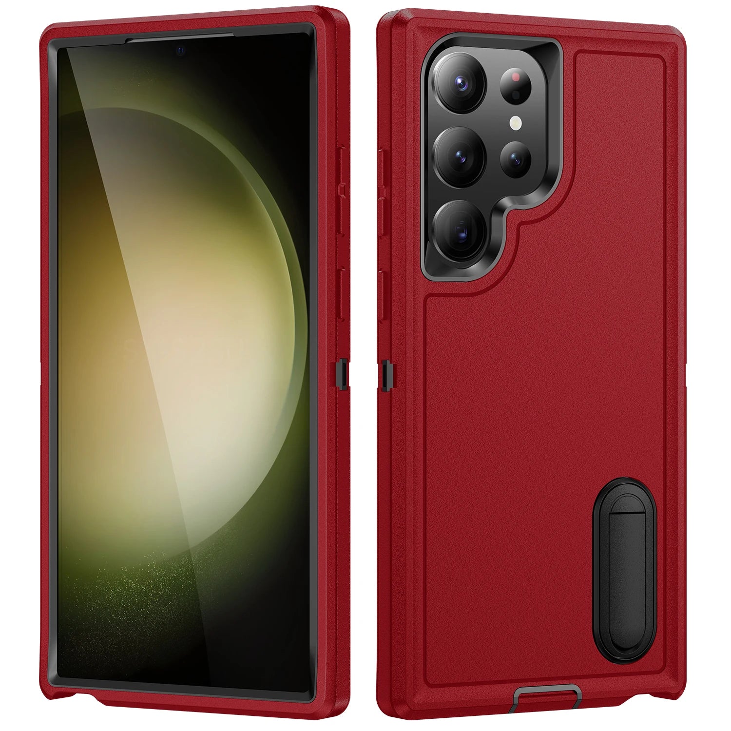 Military grade three-layer protective bracket phone case suitable for Samsung GalaxyS26 S25 S24 S23 Ultra A13 A14 A27 A37 Cover