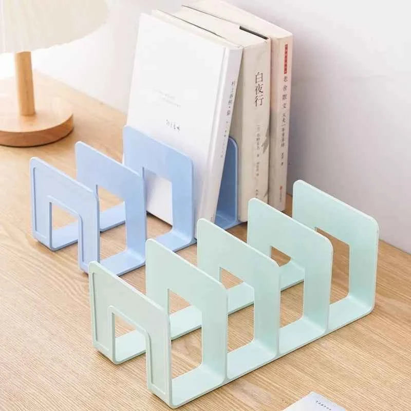 Multi-function Book Magazine Bookshelf Storage Bookends Stand Desk Organizer Holder for Books CD Files School Office Supplies