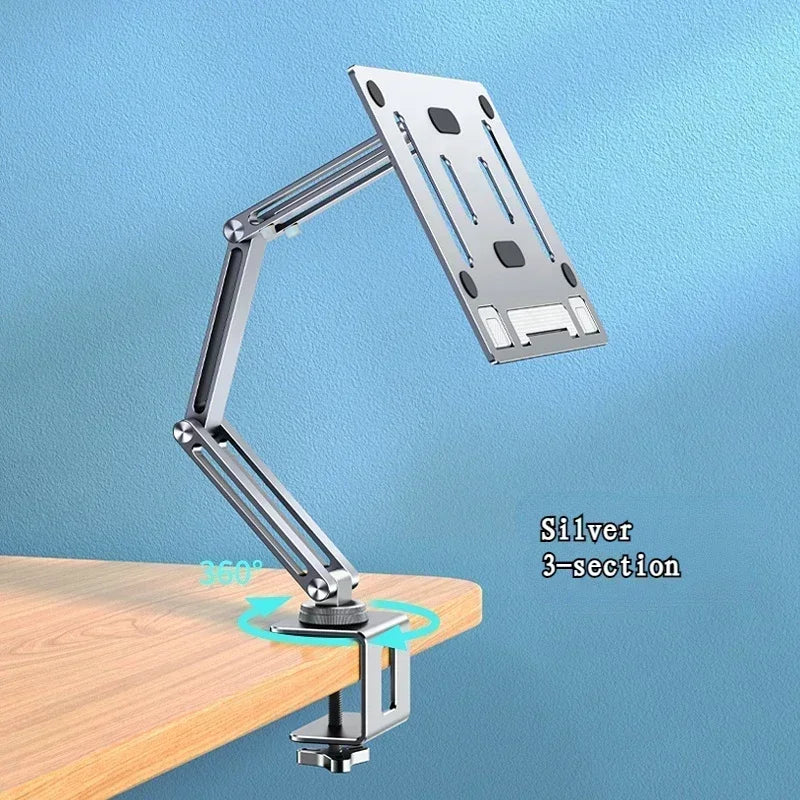 Eary Laptop Mount for Desk, Laptop Arm Mount with 360°Rotating for Notebook up to 17 inch, Adjustable Foldable Laptop Stand Holder - WinSupport Tech