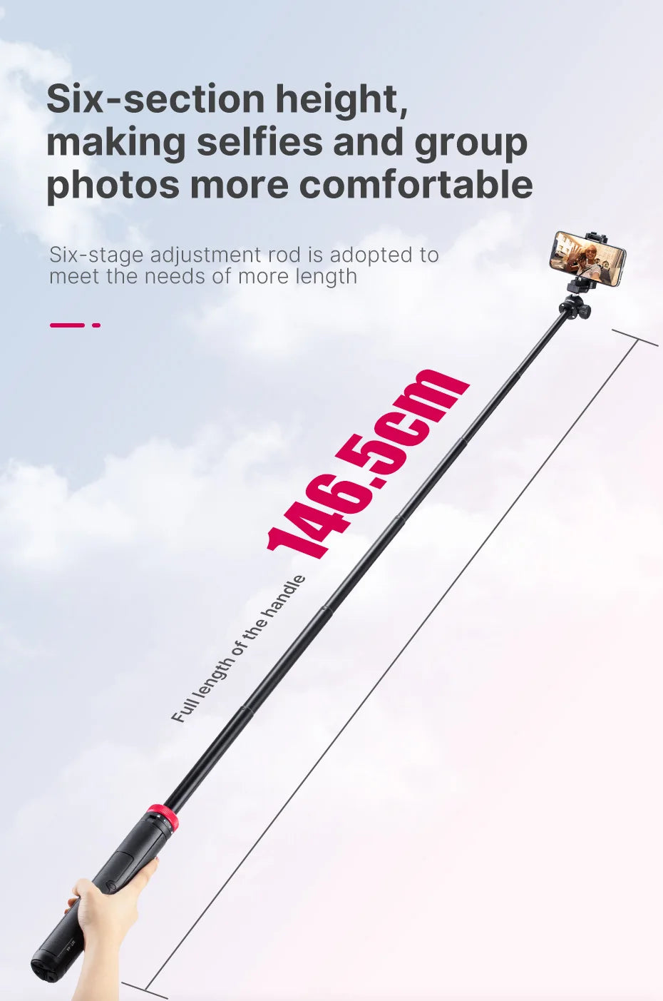 ULANZI TRIPOD MT-44 Tripods Smartphone Vlog Tripods With Cold Shoe Phone Mount Holder For Mobile Tripod Camera Portable SLR