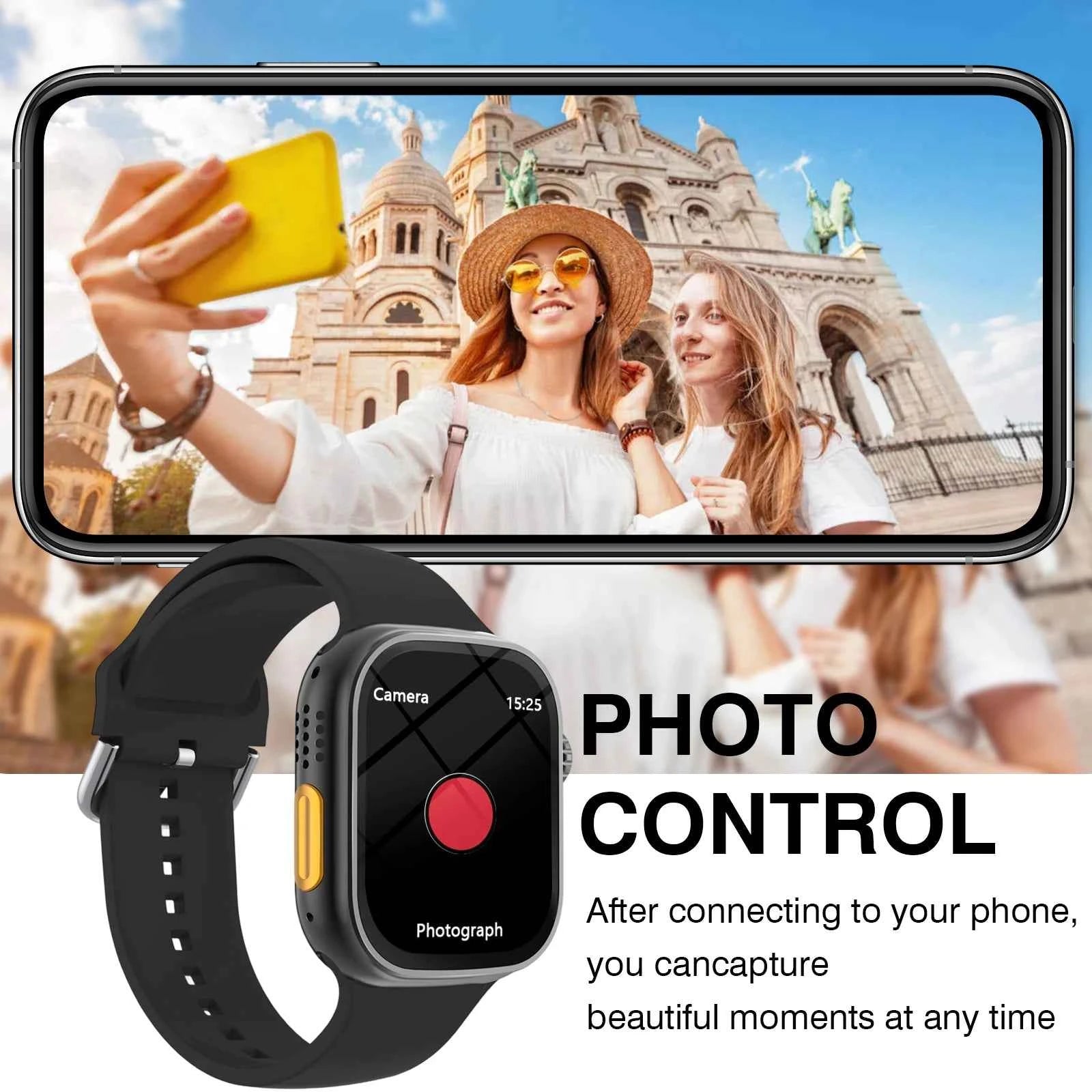 2025 New Smart Watch, Outdoor Sports and Fitness Tracker, Bluetooth Calling, Message Notifications, Suitable for Men and Women