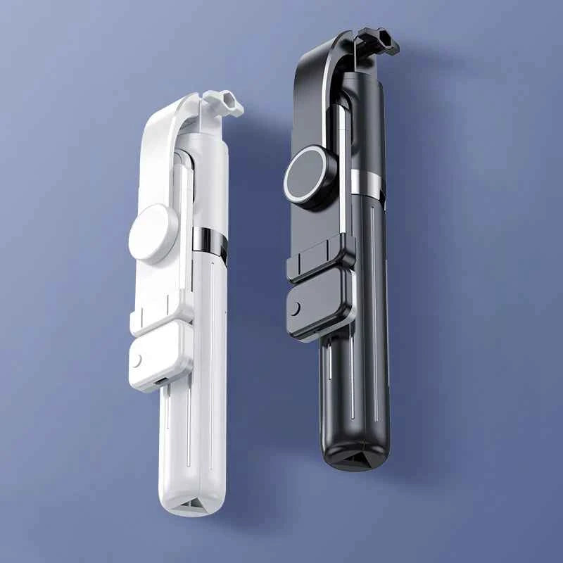 Extendable 1M Bluetooth Selfie Stick with Fill Light and Tripod Stand for Handheld Tk Live Desk Mount