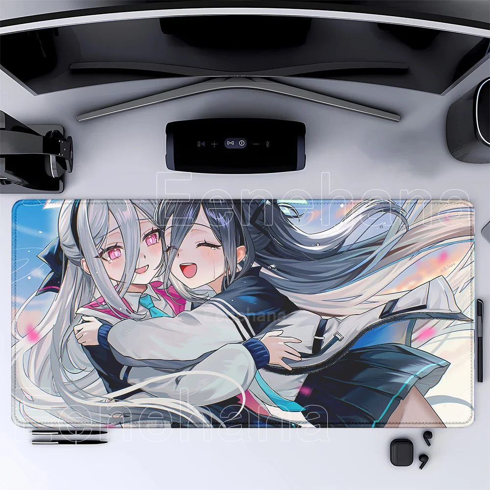 HD printing Tendō Kei Blue Archive Gaming Mousepad 400x900mm Anime girl key Mouse Pad PC Keyboard Office accessories XXL DeskMat