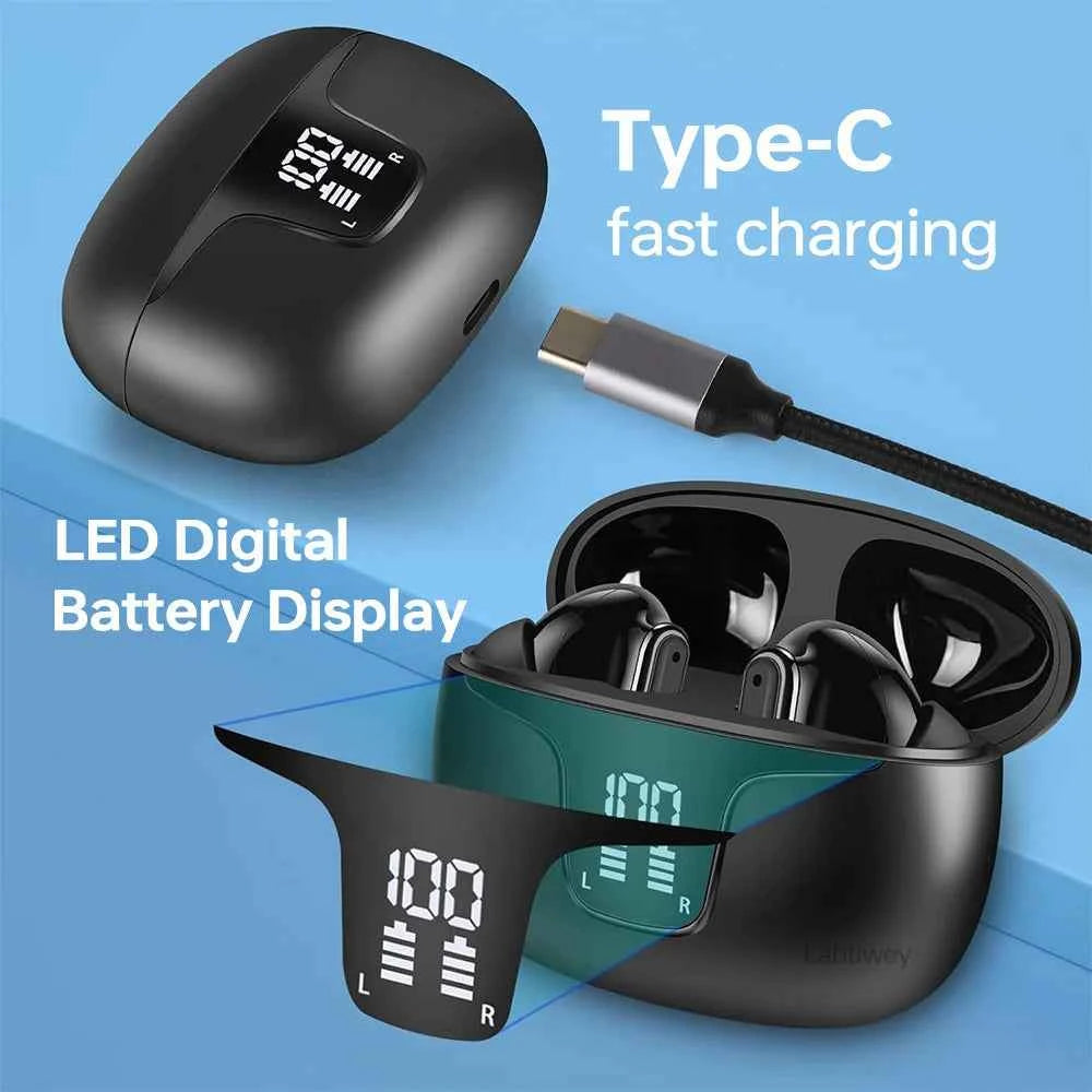 Hybrid Active Noise Cancelling Wireless Earbuds Bluetooth Earphones,in Ear Wireless Headphones ANC, TWS Bluetooth 5.3 Headsets