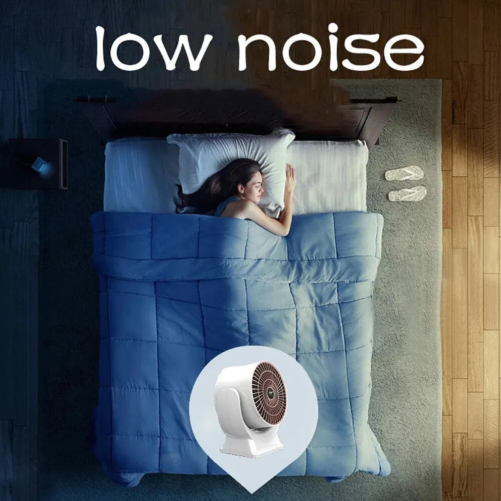 Portable Electric Heater Low Noise Air Heater Fast Heating Mini Desktop Fan Heater Winter Heating Warmer for Home Office Room