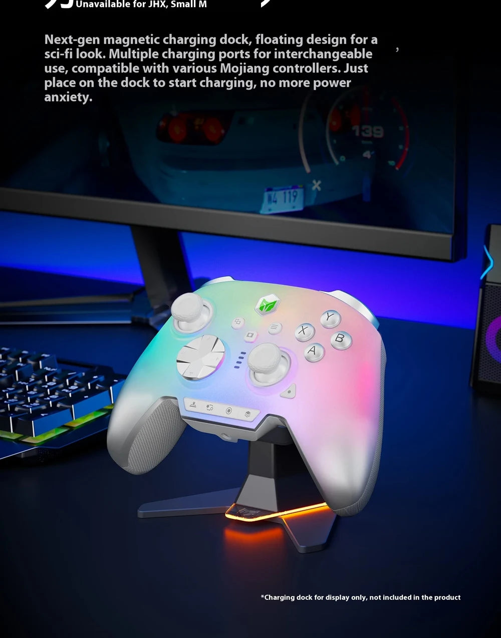 BIGBIG WON Rainbow3 Wireless Game Controllers NearLink 2.4G Hall Joystick Micro Motion Button RGB Gamepad for PC/Switch/Switch2