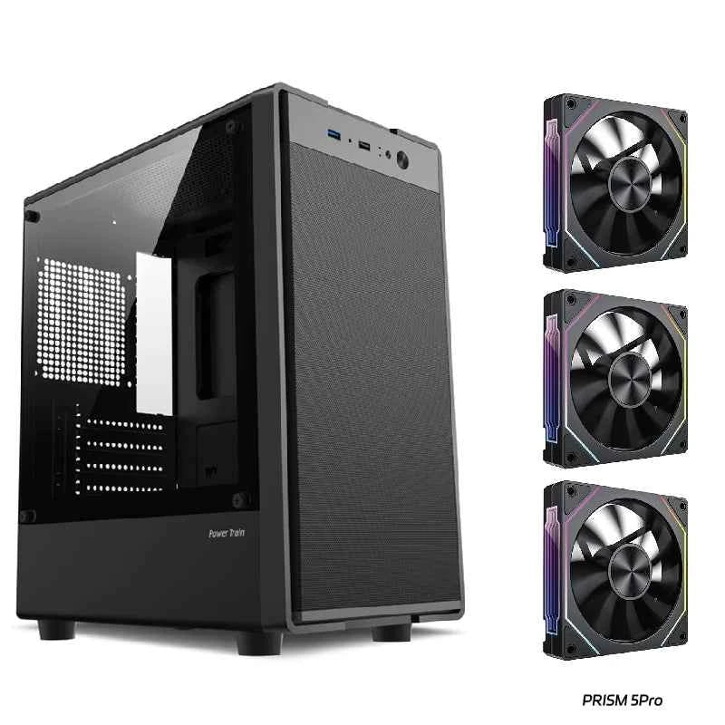 Power Train Flying PC gaming case E-sports case MATX USB3.0 Support SFX/ATX power supply Iron net heat dissipation Computer Case