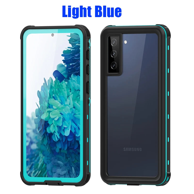 IP68 Waterproof Diving Swim OutdoorSport TPU Armor Cover Case For Samsung Galaxy S22 Ultra Plus S21 S20 Note 20 Ultra Note 10