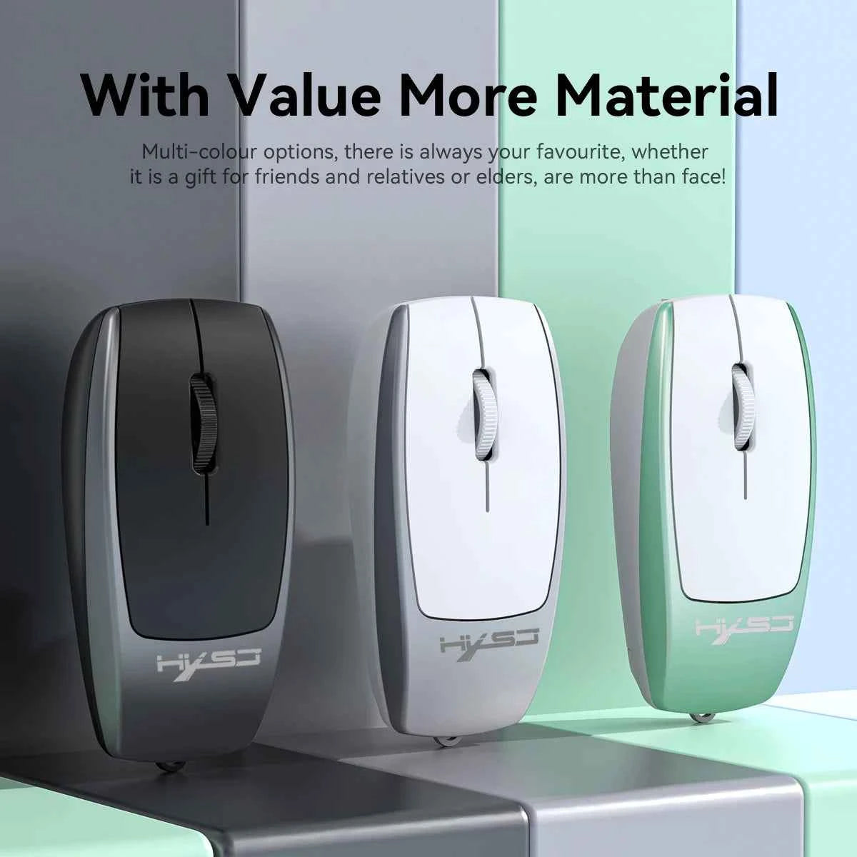Portable Bluetooth 5.1 Wireless Mini Mouse Rechargeable TF Card Reader Silent Adjustable DPI Mouse for Phone Tablet Notebook