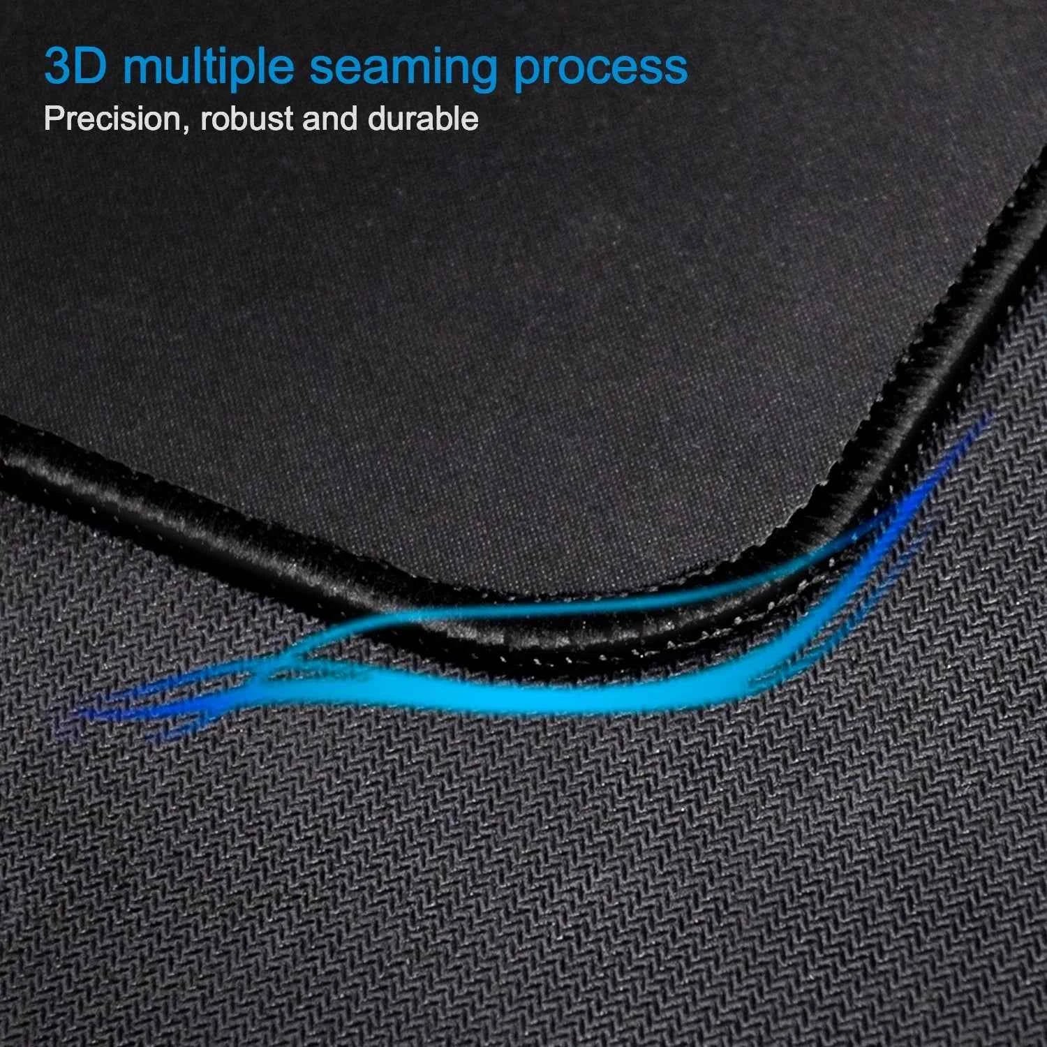 Mouse Pad with Stitched Edge Gaming Mousepad Small Non-Slip Rubber Base Washable Portable for Office Home Computer Laptop
