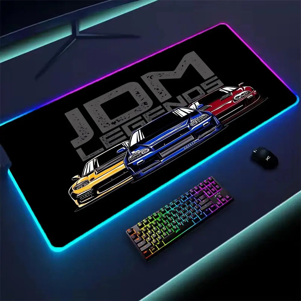 Car Super Cool RGB Mousepad Computer Table Mat Gaming Mouse Pad Gamer Accessories LED Backlit Keyboard Cabinet Mousepad Deskmat - WinSupport Tech