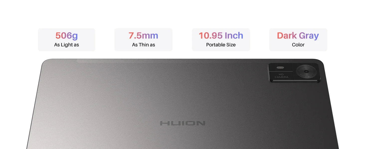 Huion Tablet Kamvas Slate 10/11/13 Android 14 Note Pad Portable Graphics Tablet 10-13 Inch, Bluetooth WIFI Wireless Connection
