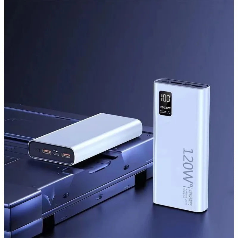 20000mAh 57000mAh Power Bank Digital Display Bidirectional Super Fast Charger External Battery for IPhone Android Fast Charging