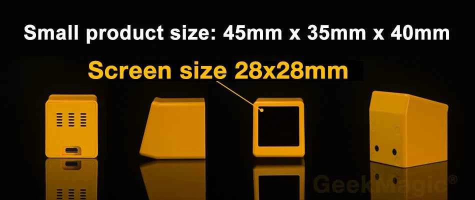 Super Cool Mini WiFi Desktop Weather Digital Clock Station with IPS LCD Screen Gadget for Decoration