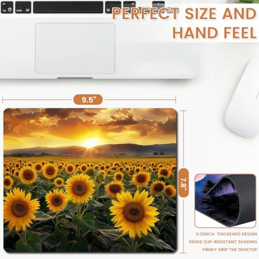 Mouse Pad, Non-Slip Rubber Base Mouse Mat Mousepad Waterproof Gaming Mouse Pad for Wireless Mouse, Computers Laptop Home Office