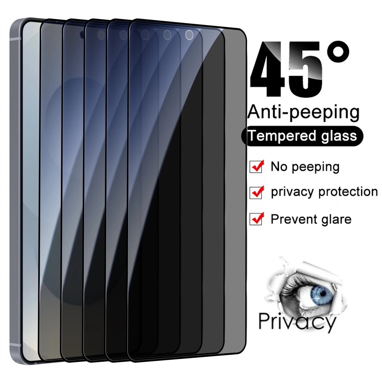 1/2/3Pack Easy Install Anti-spy Tempered Glass for Samsung Galaxy S26 Ultra Plus S 26 Anti-peep Privacy Screen Protectors Film