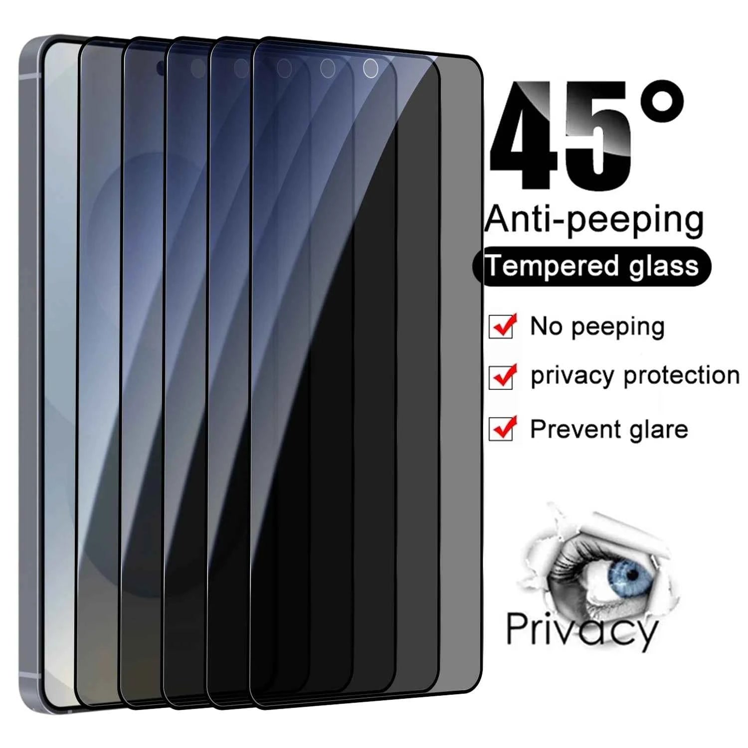 1/2/3Pack Easy Install Anti-spy Tempered Glass for Samsung Galaxy S26 Ultra Plus S 26 Anti-peep Privacy Screen Protectors Film