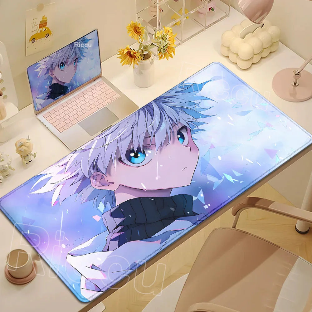 New Hxh Large Mousepad Hunter X Hunter Mouse Pad XXL Gaming Accessories Office Gamer Keyboard Desk Mat Non-Slip Laptop Anime Rug