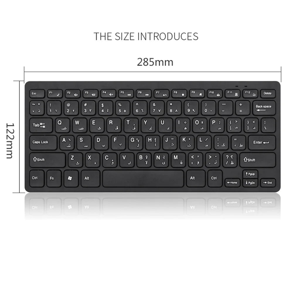 2026 Hot Arabic Keyboard Wireless Mouse For Game PC Player TV Arabic Keyboard and Mouse Set 78Keys Gameing Keyboard Dropshipping