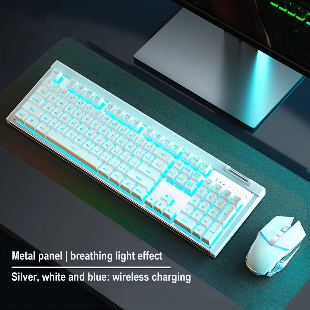 T610 Wireless Keyboard & Mouse Combo Rechargeable Notebook, Desktop Office, Home Gaming, E-sports Keyboard & Mouse