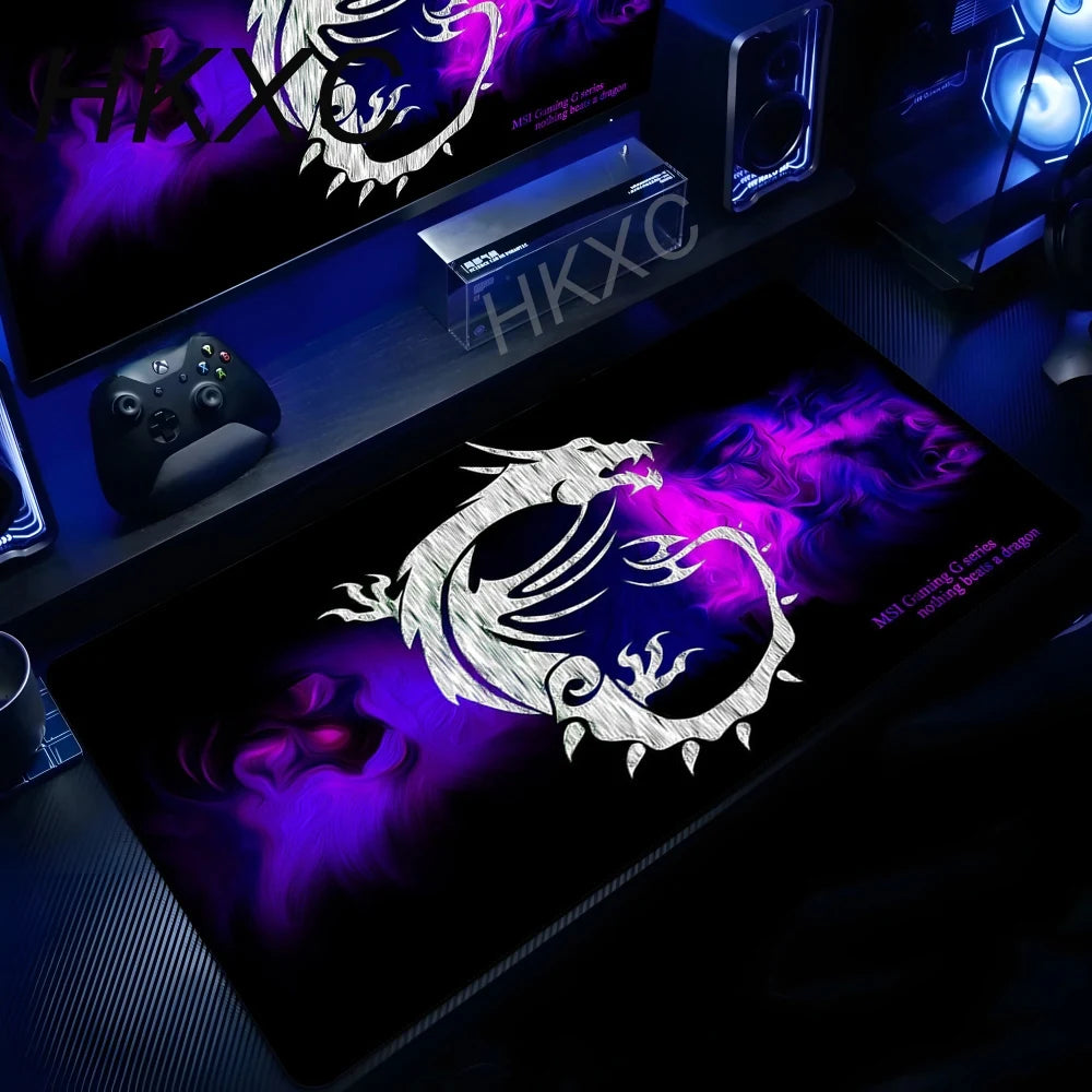 MSI Table Mat Mouse Pad Desk Mouse Pad Cute HD Desk Pads Extended Gaming Keyboard Mats Large XXL Gamer Mousepad 90x40