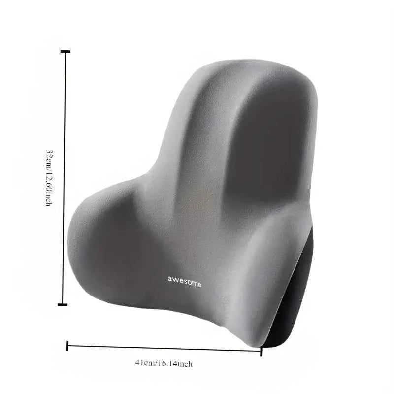 1pc Memory Foam Office Chair Cushion with Lumbar Support,for Back Pain,Washable Cover,Computer Desk Chair Pain System