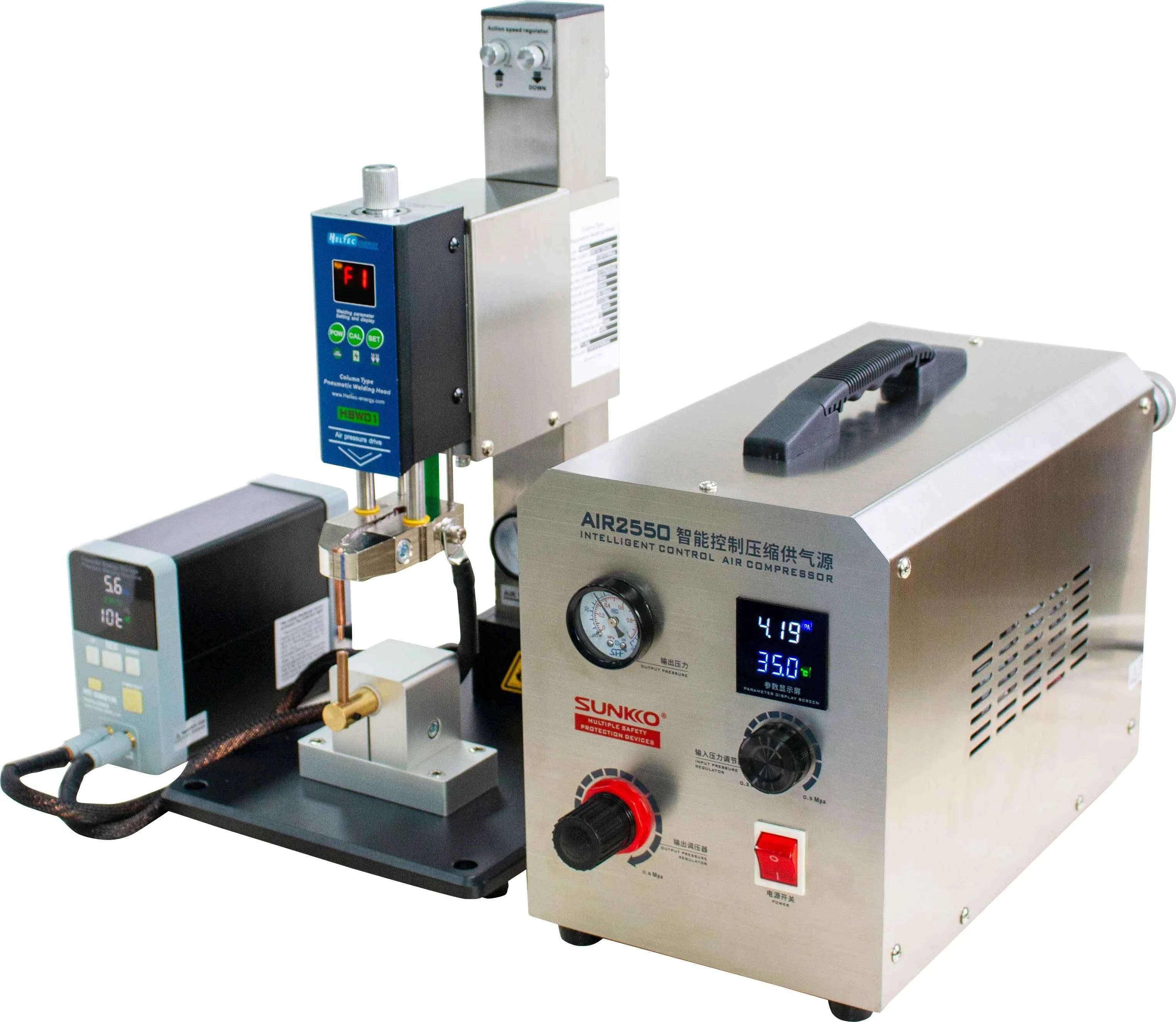 Heltec HT-SW01H/HT-SW02H 21kw/42kw Battery spot welding machine Flat Welding/Butt Welding Optional collocation air compressor