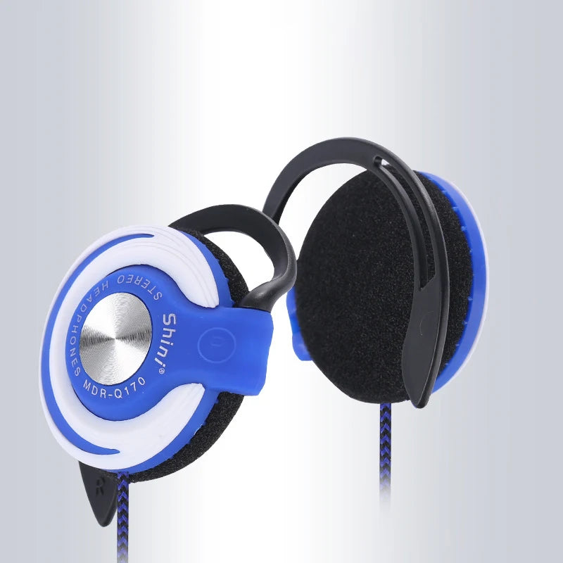 3.5mm Wired Headphones Ear Hook Heavy Bass Headset Adjustable  Earphones Running Sports Music Earphone for Phone
