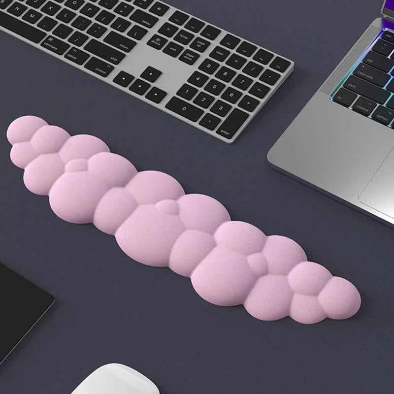 Cloud Shape Mouse Wrist Rest Pad PU Soft Hand Cushion Moves Anti-Slip Rubber Base With Wrist for Keyboard Mouse Drop Shipping