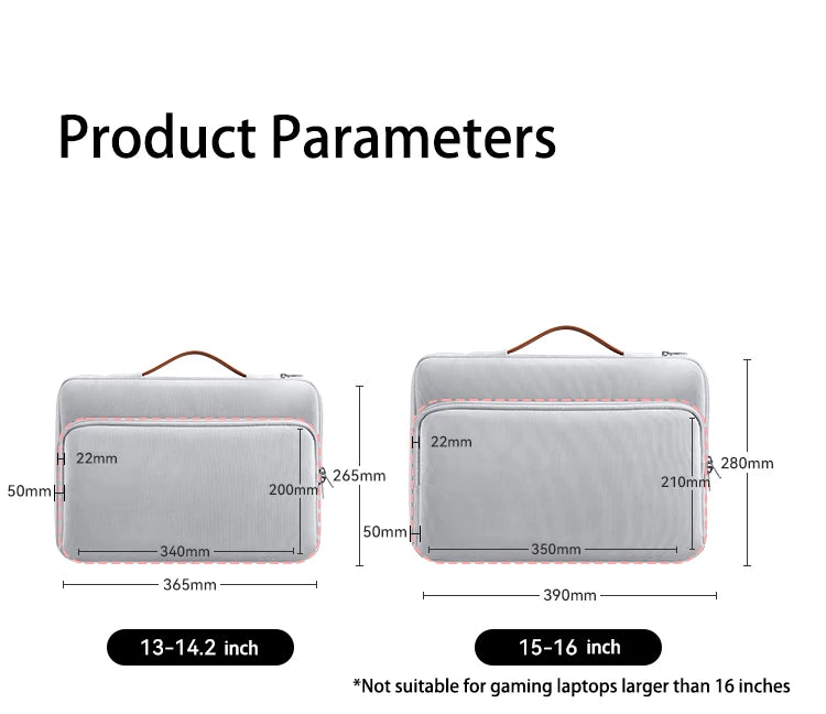 Dormin Shockproof Laptop Crossbody Bag – Protective Sleeve with Adjustable Strap & Handle for MacBook Air 13”, MateBook 14, Lenovo, Huawei