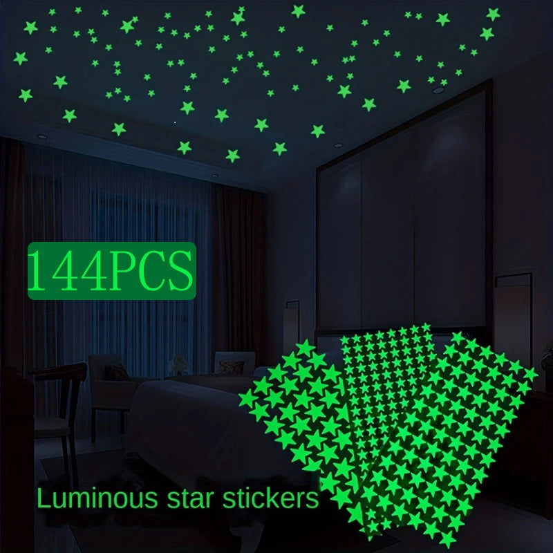 Glow in The Dark Wall Stickerst Adhesive Dots Luminous Ceiling Decals for Kids Bedroom Halloween Home Decoration