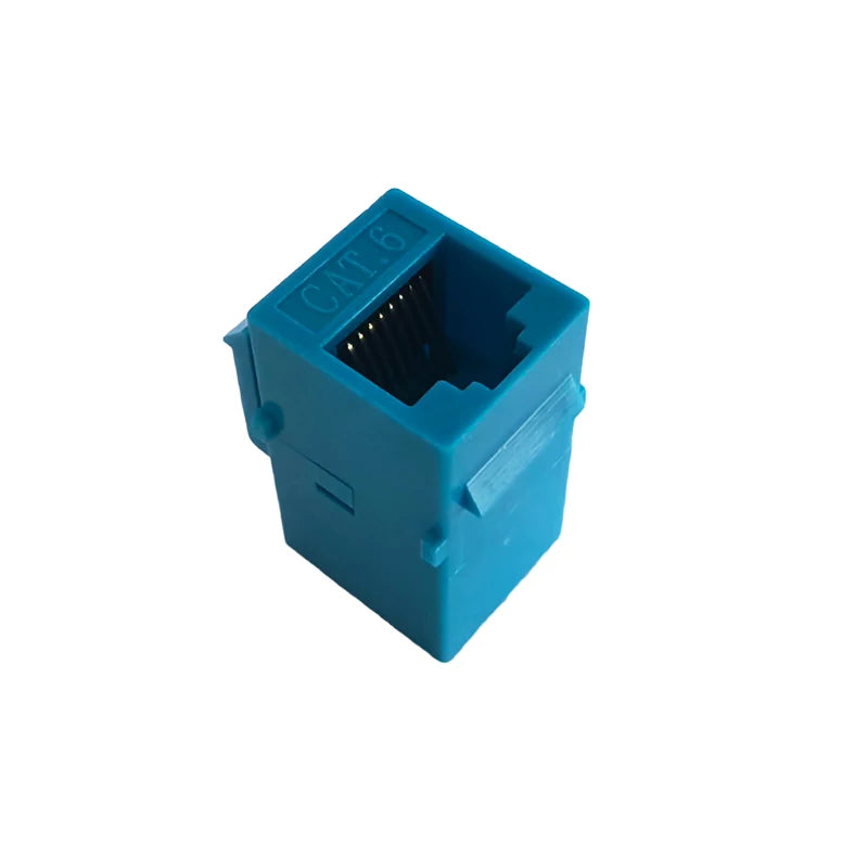 Cat6 Keystone Jack RJ45 Female Connector Blue CAT.6 LAN Ethernet Module Adapter Plug For 10GB Network Extension Socket