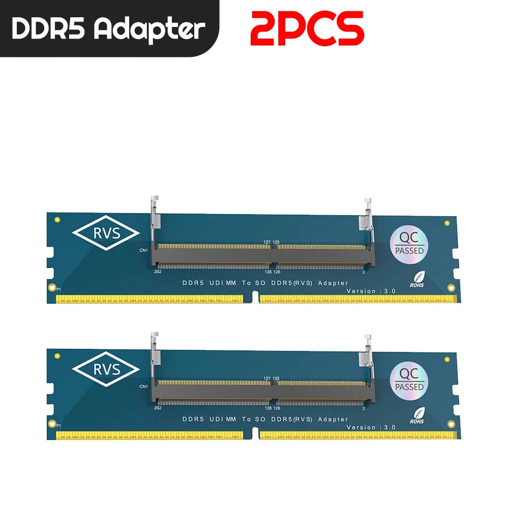Laptop SO DDR5 RAM To Desktop DDR5 U-DIMM Adapter  Memory Card Converter  Laptop To Desktop SO-DIMM To PC DIMM Card