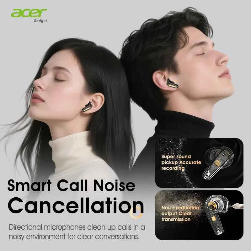 [Official Acer Product] Ohr554 New Wireless Bluetooth Headphones In-Ear Design Comfortable for Wearing Sports Running Calls Noise Reduction Stereo Sound Quality