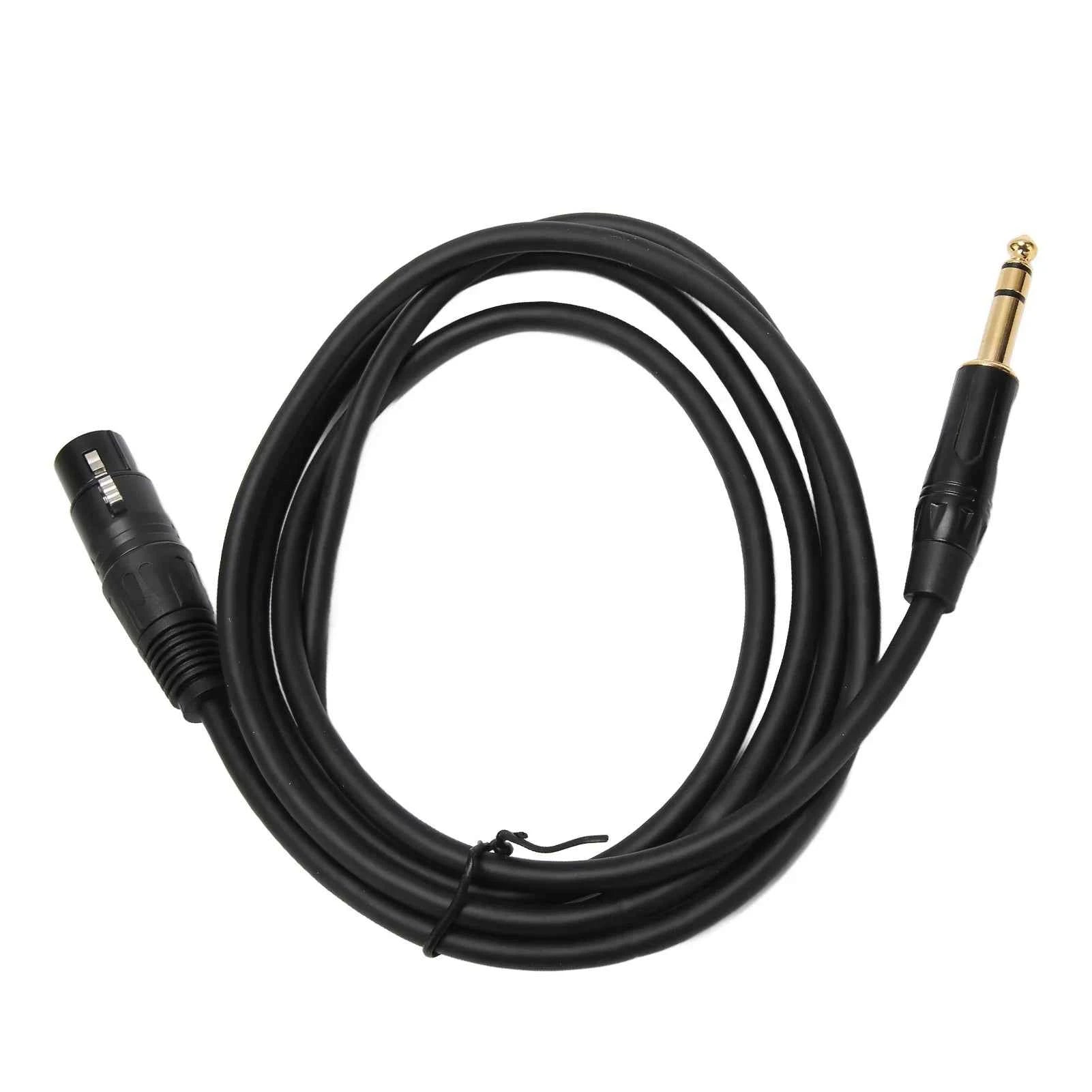 XLR Female To 1/4 Inch TRS Cable Low Latency XLR 3pin Female Cable Balanced Interconnect for 48V Phantom Power for Microphone