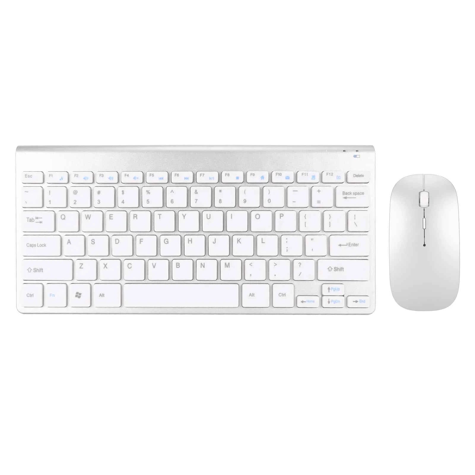2.4G Wireless Keyboard Mouse Kit Slim Silent Smart Wireless Keyboard Mouse Set with USB Receiver For Home PC Laptop